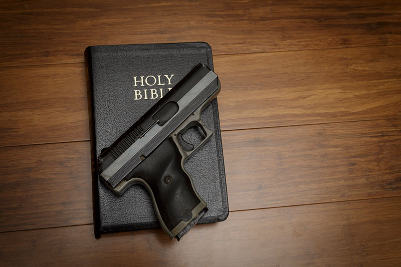Gun with Bible