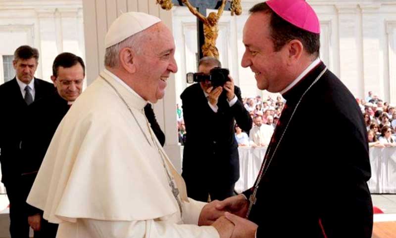 Gustavo Zanchetta recibido por el pontífice Francisco.