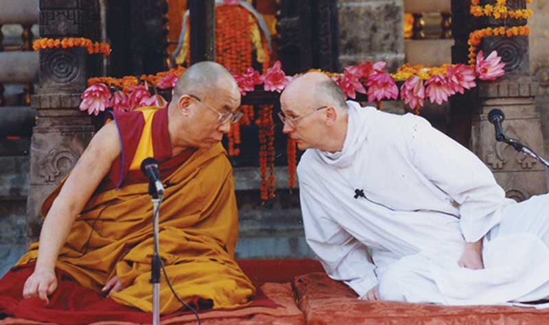 Laurence Freeman y Dalai Lama